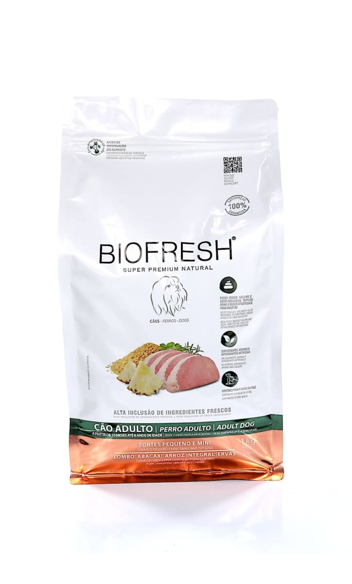 BIOFRESH DOG ADULTO RAZA PEQUEÑA MINI CERDO/PIÑA1