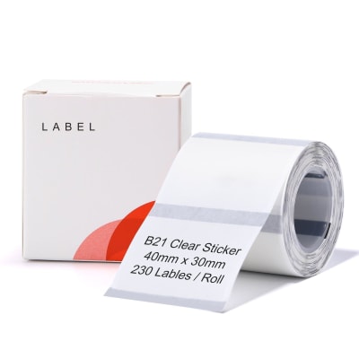 Rollo de etiquetas Transparente Niimbot para B21/B1