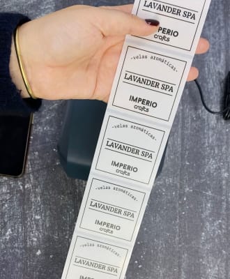 Rollo de etiquetas Transparente Para Niimbot K3