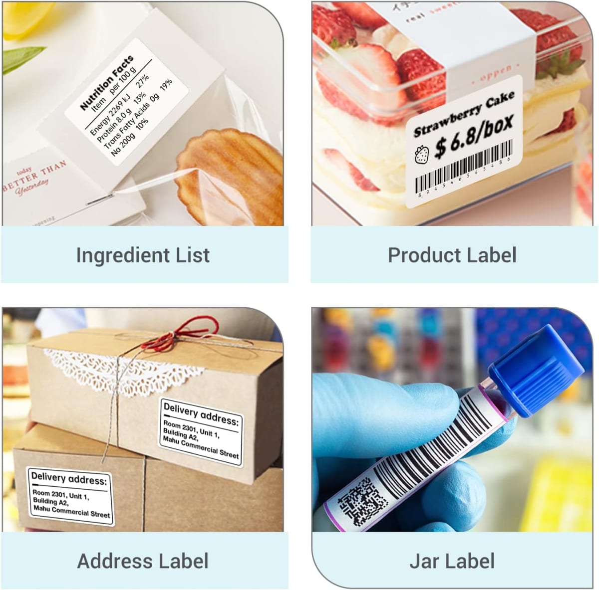 Rollo de etiquetas Blanco Niimbot para B21/B1 2