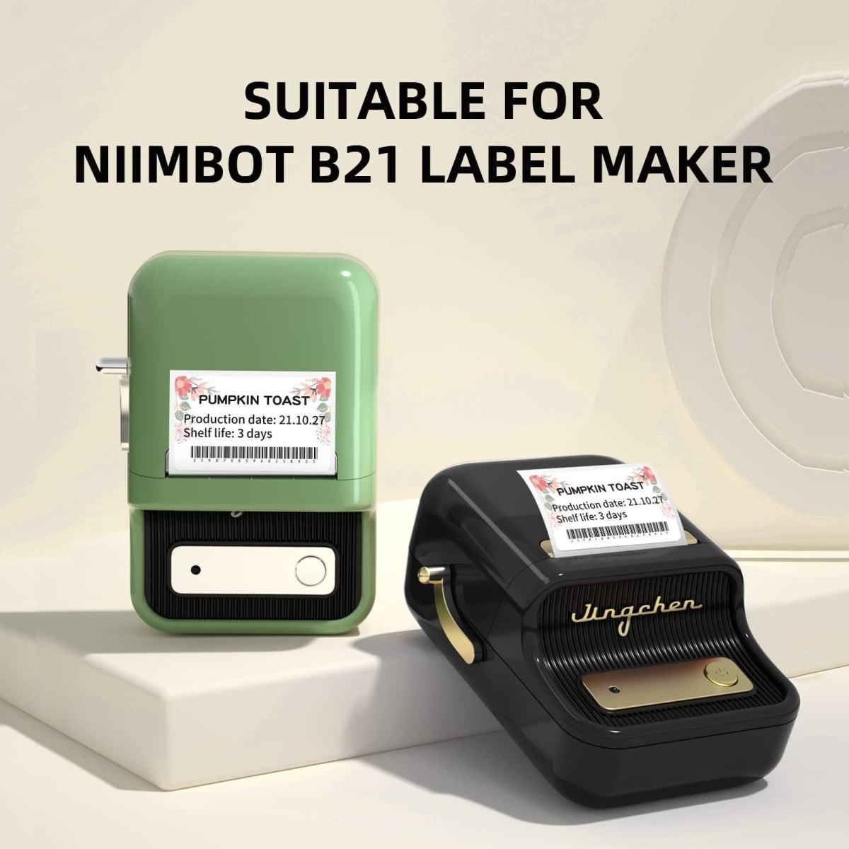 Rollo de etiquetas Diseño Floral Niimbot para B211