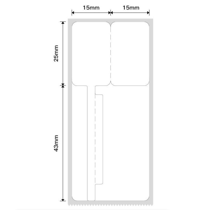 Rollo de etiquetas Joyería Niimbot para B21/B11