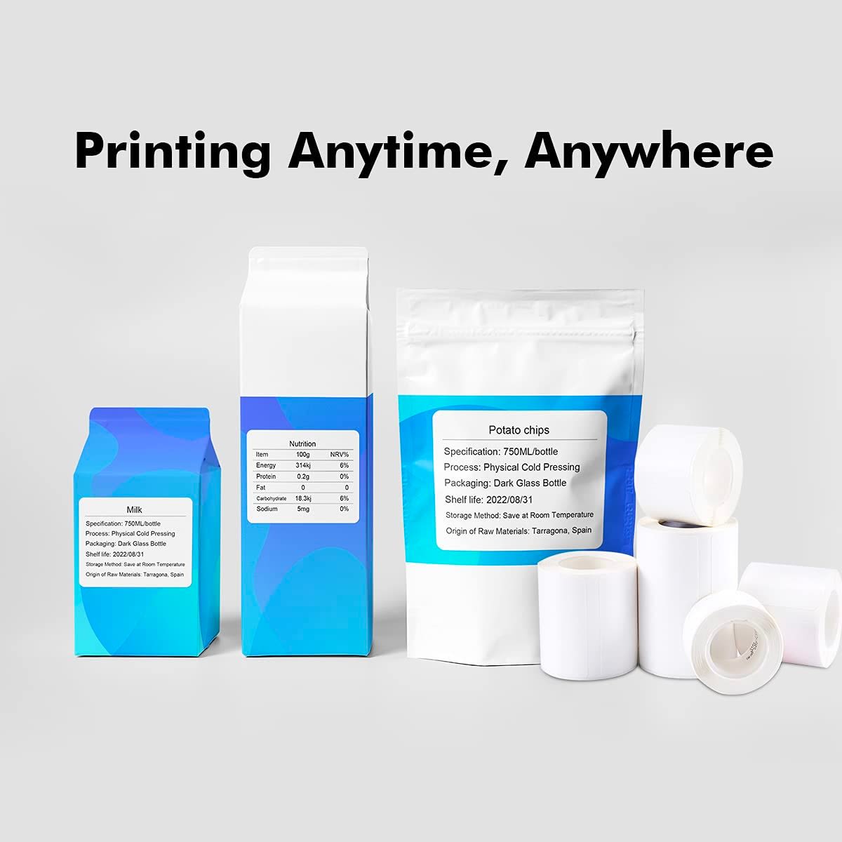 Rollo de etiquetas Blanco Niimbot para B21/B14