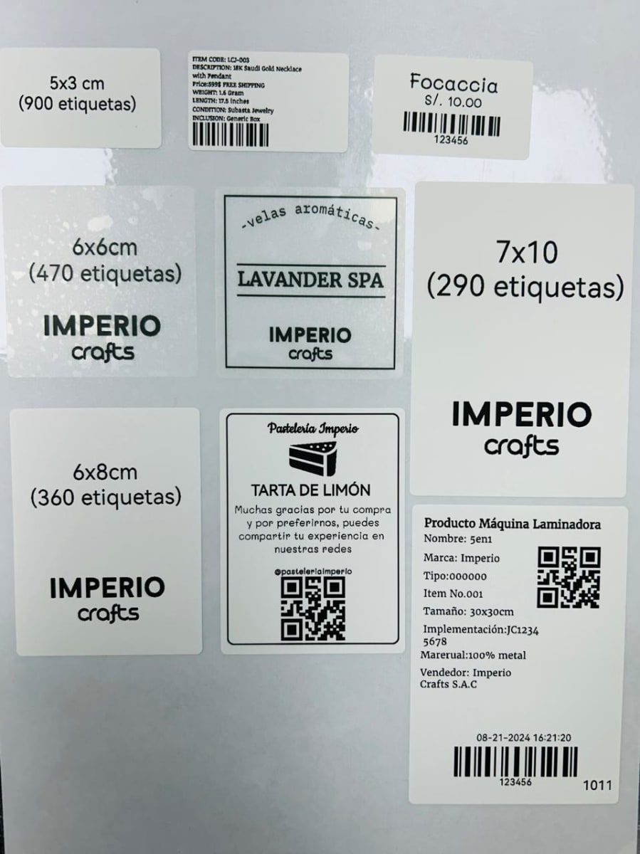 Rollo de etiquetas Blanco Niimbot Para K35