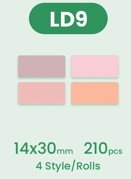 Rollo de etiquetas Color Niimbot para D11/D11_H5