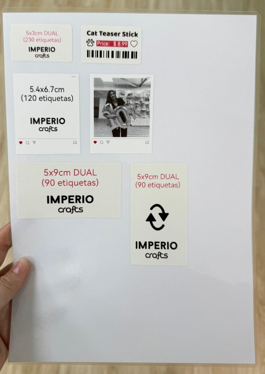 Rollo de etiquetas Blanco DUAL COLOR Niimbot B21 PRO5