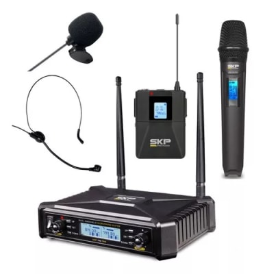 MICROFONO INALAMBRICO SKP UHF 700 PRO
