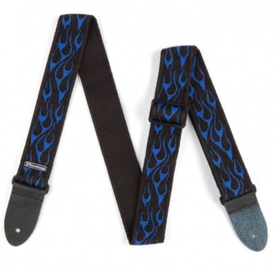 CORREA DE GUITARRA FLAME BLUE
