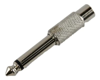ADAPTADOR PLUG 6.3 MONO A RCA METALICO