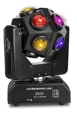 Cabeza Móvil Led Rgb 4 En 1 Disco 12 X 10w