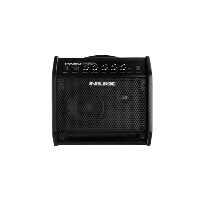 AMPLIFICADOR MULTIFUNCIONAL 50WATTS BATERIA TECLADO VOZ NUX