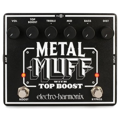 PEDAL DISTORSION HARMONIX METAL MUFF con BOOSTER