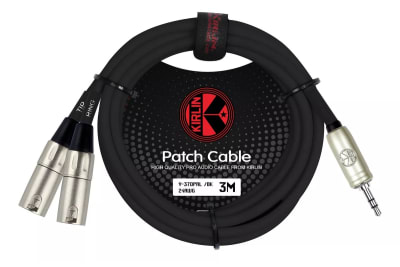 CABLE 2 XLR MACHO A PLUG 3.5 MM STEREO KIRLIN