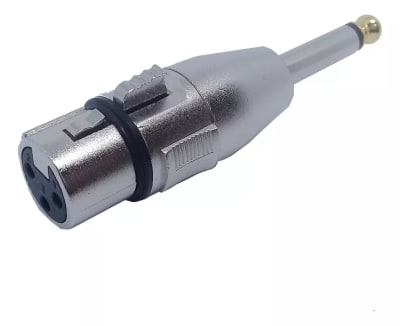 ADAPTADOR DE XLR HEMBRA A PLUG 6.3 MONO MACHO CBC
