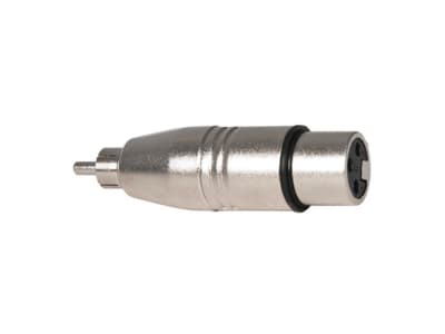 ADAPTADOR DE XLR HEMBRA A RCA MACHO METALICO