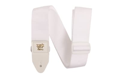 ERNIE BALL (5350) POLYPRO GUITAR STRAP - WHITE-WHITE