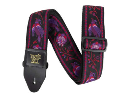 ERNIE BALL (P05360) CLASSIC JACQUARD GUITAR/BASS STRAP - PLEASANT PHEASANT