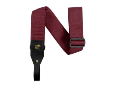ERNIE BALL (5367) POLYPRO ACOUSTIC GUITAR STRAP-BURGUNDY