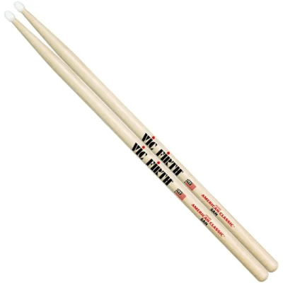 VIC FIRTH Baqueta 5A - punta de nylon