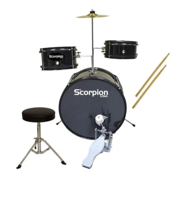 BAT. NIÑO 3 PCS NEGRO RAD-2/BK SCORPION