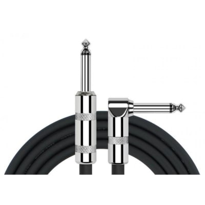 CABLE PLUG 6.3 MONO A PLUG 6.3 MONO EN L 10 MTS