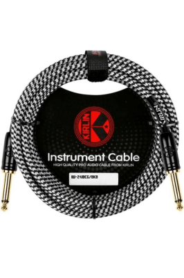 CABLE PLUG A PLUG 6 MTS MONO TELA GRIS 6.3MM KIRLIN PREMIUM