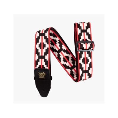 CORREA ERNIE BALL DISEÑO STRAP RISTRA RED JACQUARD 5322
