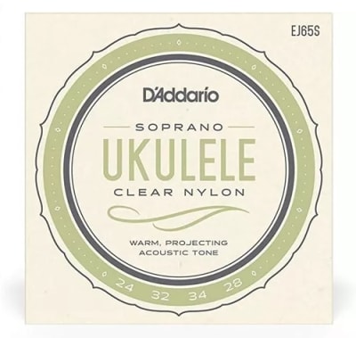 CUERDAS DE UKELELE SOPRANO CLEAR NYLON EJ65S