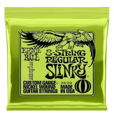 CUERDA DE GUITARRA ELECTRICA REGULAR SLINKY  8 CUERDAS ERNIE BALL
