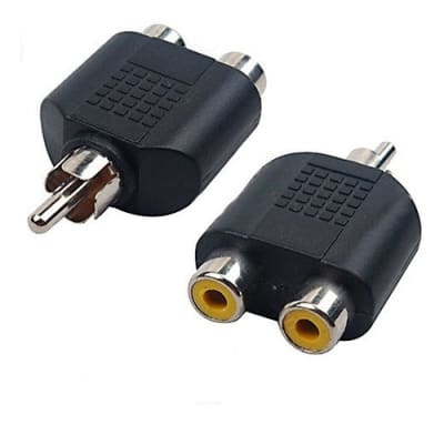 ADAPTADOR DE 2 RCA A 1 RCA