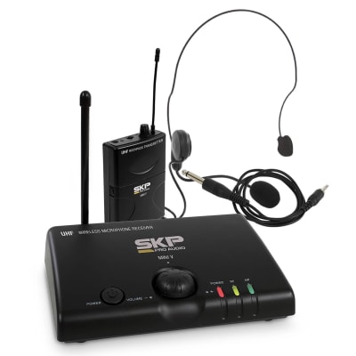 MICRÓFONO INALÁMBRICO DE CINTILLO UHF SKP MINI V