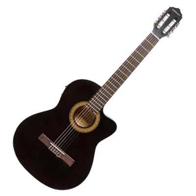 Guitarra eléctroacústica Freeman FRCG44CEQ - Black