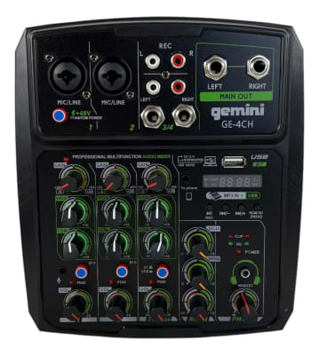 MINI MIXER 4 CHANNEL MOD.GE-4CH GEMINI