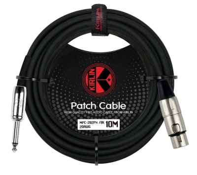 CABLE XLR HEMBRA A PLUG MONO MACHO 10 MTS KIRLIN