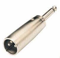 ADAPTADOR DE XLR MACHO A PLUG 6.3MM AMERICAN SOUND