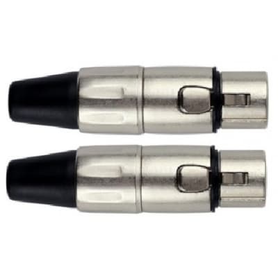 CONECTOR XLR HEMBRA PLATEADO KIRLIN