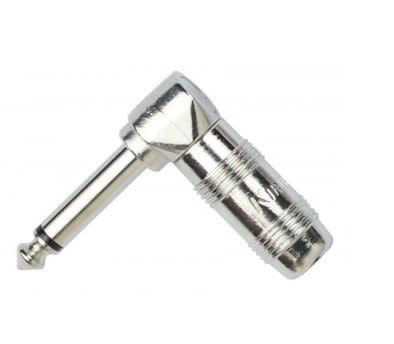 CONECTOR DE PLUG 6.3MM MONO EN ANGULO METALICO KIRLIN
