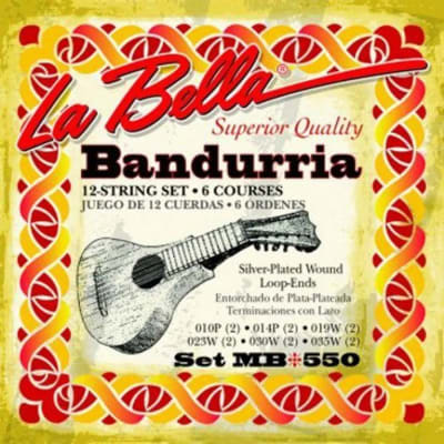CUERDAS DE BANDURRIA LA BELLA MB-550