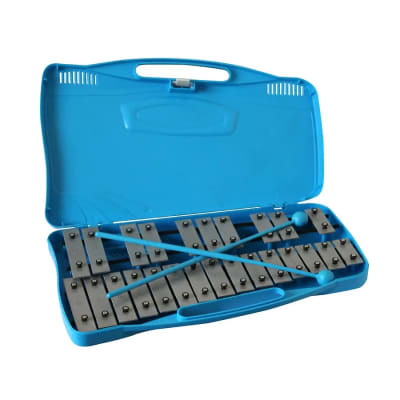 METALÓFONO DE 25 NOTAS CROMADAS AZUL ALL25W ALLEGRO