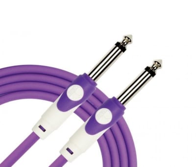 CABLE DE PLUG 6.3 MONO A PLUG 6.3 MONO 3MTS PURPURA KIRLIN