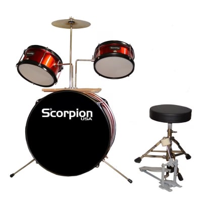 BAT. NIÑO 3 PCS ROJO SBJ-3/RD SCORPION