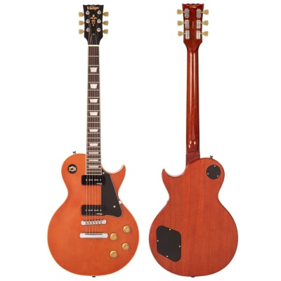 Guitarra Electrica LP TWIN SOAPBAR NATURAL MAHOGANY