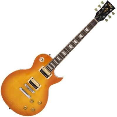 Guitarra Electrica LP FLAMED MAPLE THRU HONEYBURST