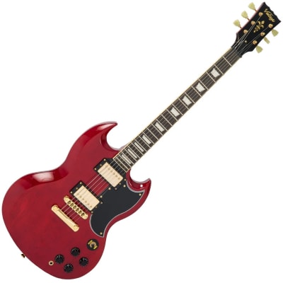 Guitarra Electrica SG GOLD H/WARE CHERRY VINTAGE