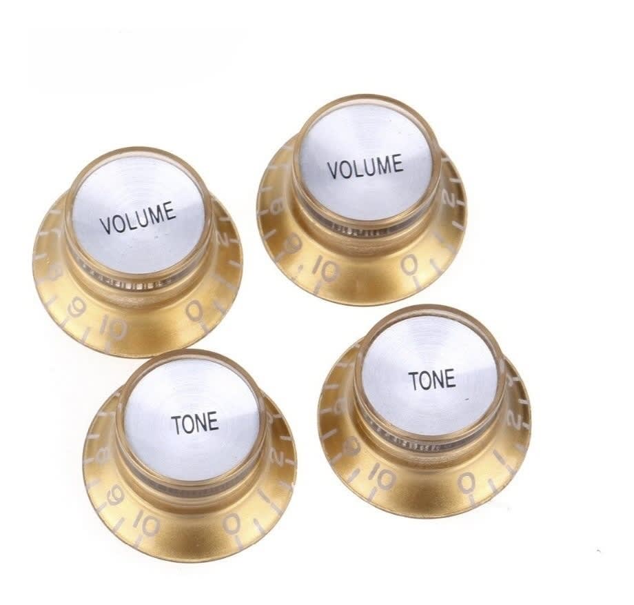 PERILLA GUITARRA ELECTRICA DORADA KST-411