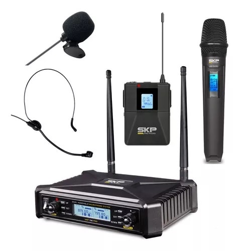 MICROFONO INALAMBRICO SKP UHF 700 PRO1