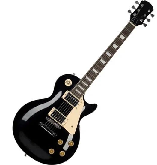 GUITARRA ELECTRICA LES PAUL NEGRO  FREEMAN1