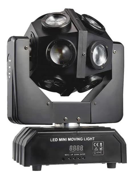 Cabeza Móvil Led Rgb 4 En 1 Disco 12 X 10w1