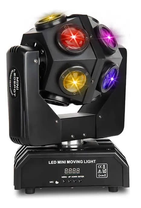 Cabeza Móvil Led Rgb 4 En 1 Disco 12 X 10w2