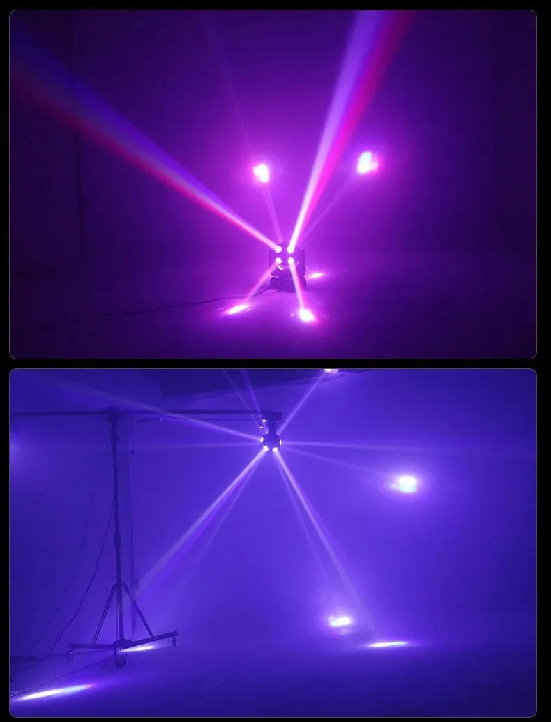 Cabeza Móvil Led Rgb 4 En 1 Disco 12 X 10w3